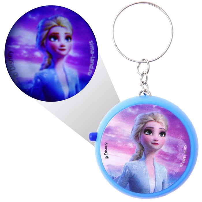 Проектор-брелок «Холодное сердце», свет, цвет синий Проектор-брелок «Холодное сердце», свет, цвет синий