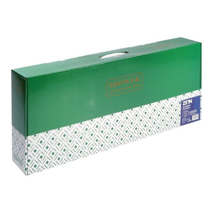 Душевая система ZEIN Z3863, смеситель, верхняя, ручная и гигиеническая лейка, полка, черная   993217 Душевая система ZEIN Z3863, смеситель, верхняя, ручная и гигиеническая лейка, полка, черная   993217