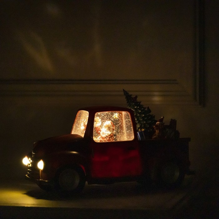 Светодиодная фигура «Машина с подарками» 28 × 18.5 × 12 см, пластик, батарейки ААх3 (не в комплекте), USB, свечение тёплое белое Светодиодная фигура «Машина с подарками» 28 × 18.5 × 12 см, пластик, батарейки ААх3 (не в комплекте), USB, свечение тёплое белое