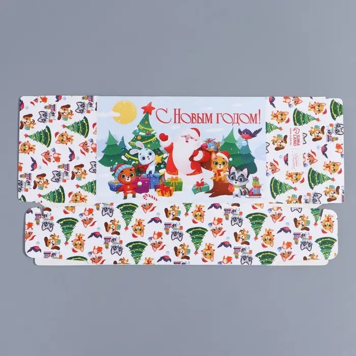 Складная новогодняя коробка-конфета «Новый год», 9.3×14.6×5.3 см Складная новогодняя коробка-конфета «Новый год», 9.3×14.6×5.3 см