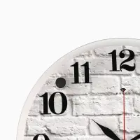 Часы настенные интерьерные &laquo;Кирпичи&raquo;, d=30 см, бесшумные