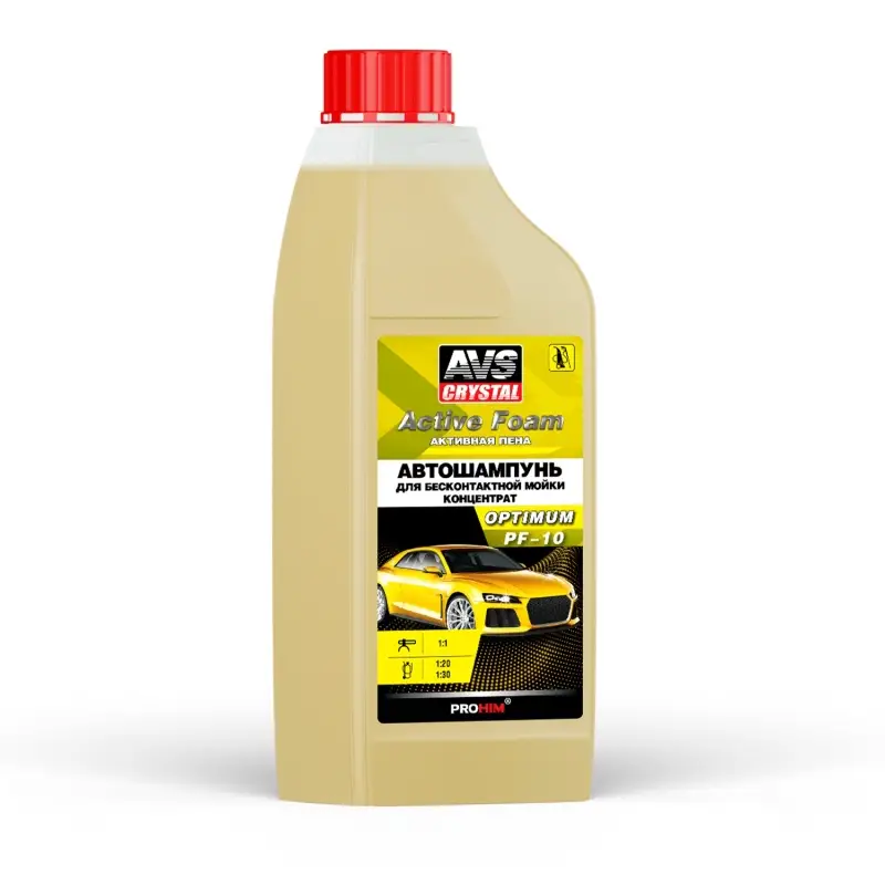 Автошампунь для б/к мойки AVS "Active Foam" 1: 1 PF-10 OPTIMUM 1 л
