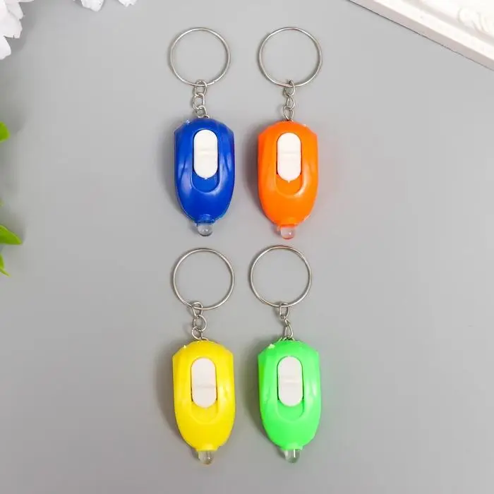 Фонарик брелок для ключей на кольце «Компьютерная мышь», 1 лампа, МИКС Фонарик брелок для ключей на кольце «Компьютерная мышь», 1 лампа, МИКС