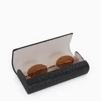 Футляр для очков на магните, размер 15.5&times;6&times;3 см, чёрный