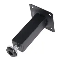 Опора квадратная OKV001BL ТУНДРА, d=25&times;25 мм, H=100 мм, чёрная