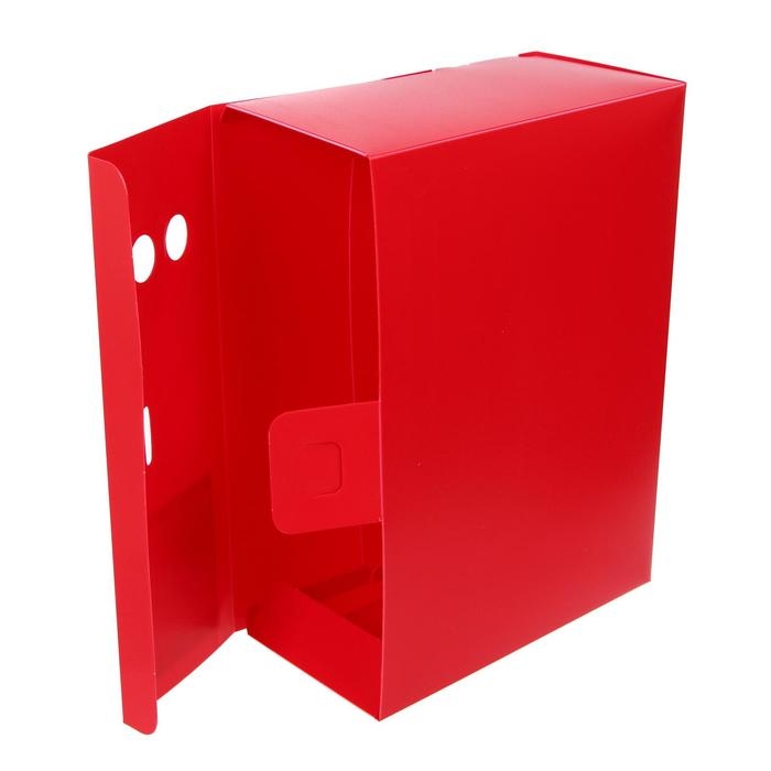 Папка-короб архивная А4, корешок 120 мм, пластик, Calligrata, вырубная застежка, красная, до 1100 листов Папка-короб архивная А4, корешок 120 мм, пластик, Calligrata, вырубная застежка, красная, до 1100 листов