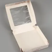 Коробка подарочная складная &laquo;Подарок&raquo;, 20&times;20&times;4 см, с окном