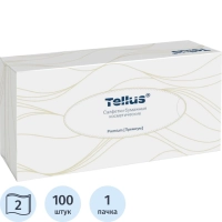 Салфетки косметические Торк/Tellus F1 д/лица 2сл. 100шт/уп 120380
