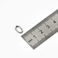 Кольцо соединительное, 11&times;7 мм, набор 30 шт. цвет серебро