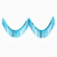 Гирлянда "Дождик" 3 метра с липким краем, цвет голубой