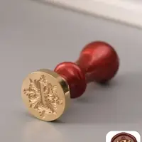 Печать для сургуча с пластиковой ручкой &laquo;Буква I на вензеле&raquo;, 2.5&times;2.5&times;6.3 см