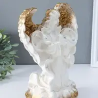 Фигура гипс &laquo;Ангелина&raquo;, белая, 27&times;14&times;15 см