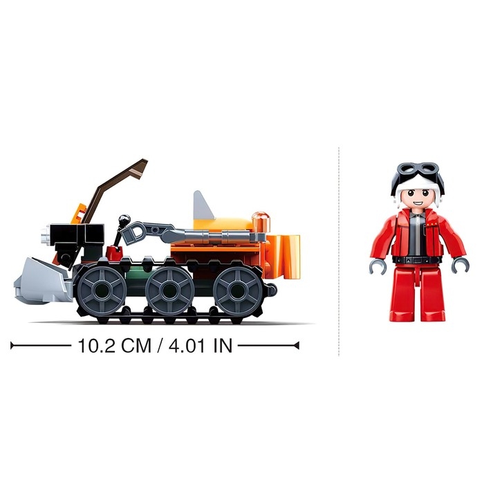 Конструктор Город «Снегоуборщик», 82 детали Конструктор Город «Снегоуборщик», 82 детали