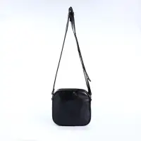 Сумка женская кросс-боди на молнии, 19&times;7&times;18 см, чёрная