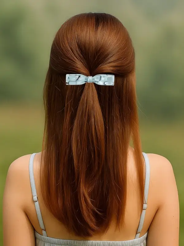 Заколка - автомат для волос QF &laquo;Велия&raquo; сияние, 9 см, МИКС