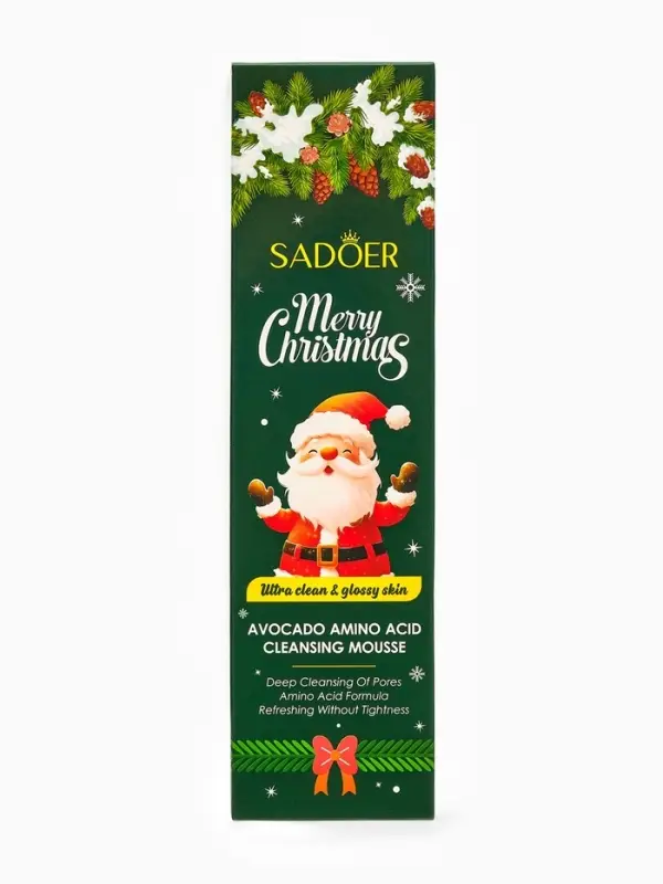 Новогодняя Пенка для умывания Sadoer, Авокадо, 120 мл Новогодняя Пенка для умывания Sadoer, Авокадо, 120 мл