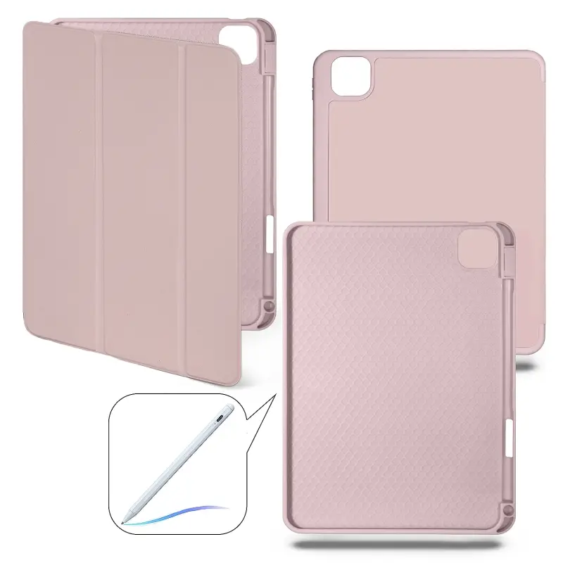 Чехол-книжка iPd Pro 11 (2024) Smart case (Pencil) Pink Sand №14