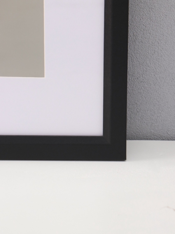 Фоторамка МДФ Фоторамка МДФ "Anna" 40х50 см, с паспарту (30х40 см), чёрный (пластиковый экран)