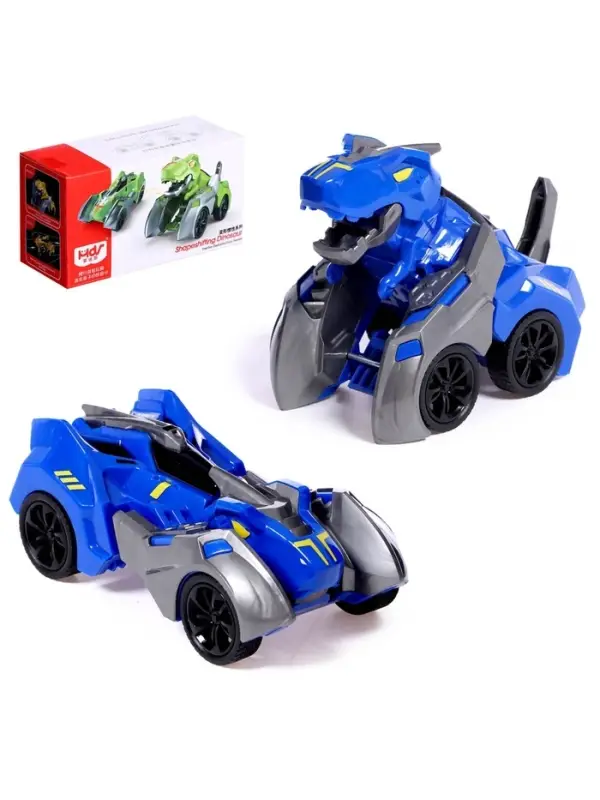 Робот &laquo;Раптор&raquo;, инерционный, трансформируется, цвет синий