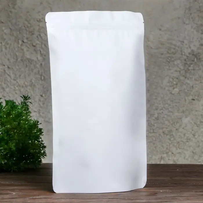 Пакет дой-пак, матовый, белый, 20×30×5 см