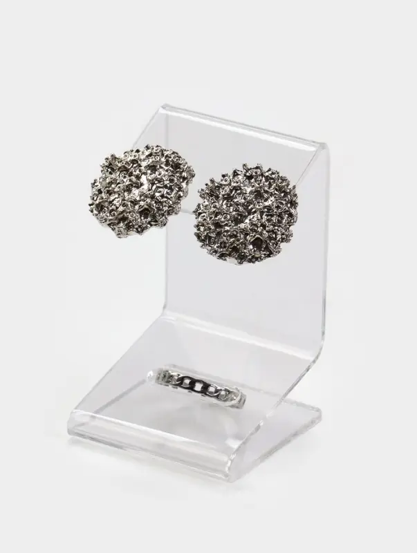 Подставка под серьги и кольцо 4&times;4&times;6.5 см, оргстекло 2 мм