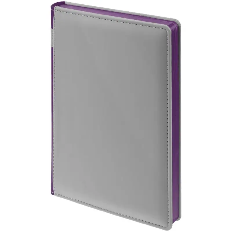 Ежедневник Spain Shall, недатированный, серый с фиолетовым Ежедневник Spain Shall, недатированный, серый с фиолетовым