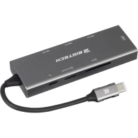 Разветвитель USB HS002 USBх3/HDMIх1/microSDx1/TFcardx1/Серый