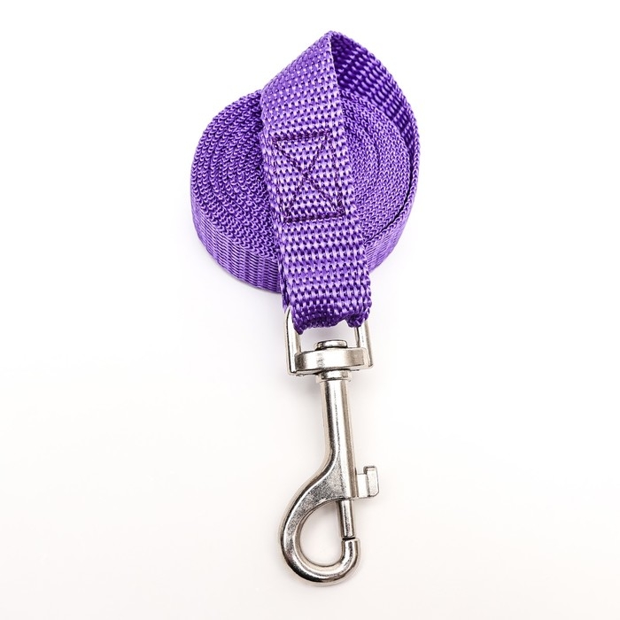 Поводок капроновый цветной Зооник, 2 м х 2 см, микс цветов Поводок капроновый цветной Зооник, 2 м х 2 см, микс цветов