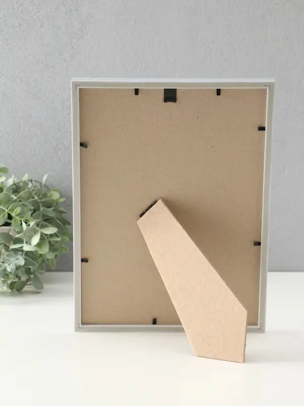 Фоторамка Фоторамка "Гамма" 21х30 см, с подножкой, набор 3 шт, (пластиковый экран), серебро