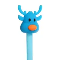 Ручка-прикол Calligrata &laquo;Олень&raquo;, чёрный стержень, гелевая, подарочная, МИКС