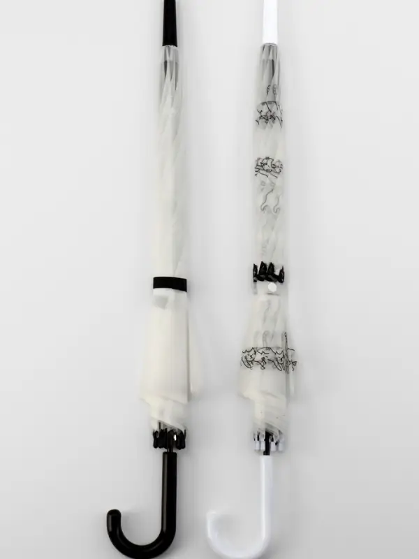 Зонт - трость детский &laquo;Кошки&raquo;, полуавтоматический, 8 спиц, R=45/52 см, d=90 см, МИКС