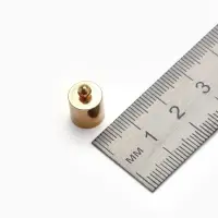 Концевик-шапочка, СМ-165,(набор 5 шт.), 1.2&times;0.8 см, d (внутренний)=0.7 см, цвет золото