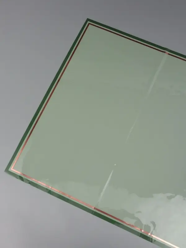 Пленка для цветов, "Двойная кайма", лаймовый сок, 57х57&plusmn;2 см