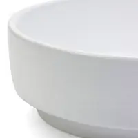 Кашпо для бонсай, кактусов и суккулентов, 800 мл, 18&times;5.5 см, d=15 см, керамическое, белое
