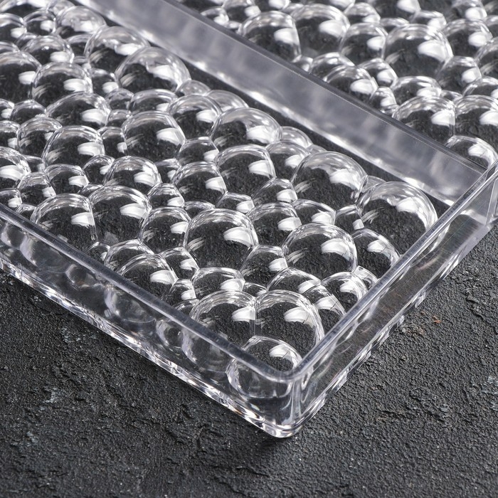 Форма для шоколада и конфет KONFINETTA «Воздушный», 3 ячейки, 27,5×17,5×2,5 см, ячейка 15,3×7,5×0,8 см Форма для шоколада и конфет KONFINETTA «Воздушный», 3 ячейки, 27,5×17,5×2,5 см, ячейка 15,3×7,5×0,8 см