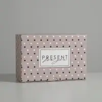 Коробка подарочная сборная, упаковка, Present, 22 х 15 х 10 см