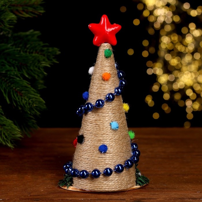 Новогодний декор «Ёлка. Конус со звездой» Новогодний декор «Ёлка. Конус со звездой»