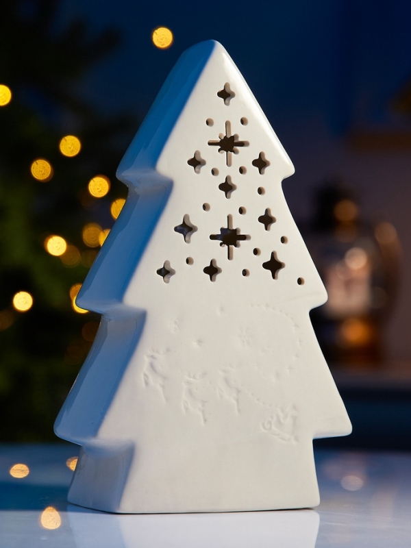 Светодиодная фигура Светодиодная фигура "Волшебная елочка" 20.6х12.5х6, 1 LED, LR44x3(в компл.), Т/БЕЛЫЙ