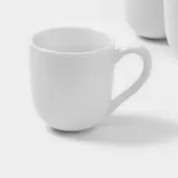Набор кружек Magistro Mien, 270 мл, 6 шт., фарфор, белый