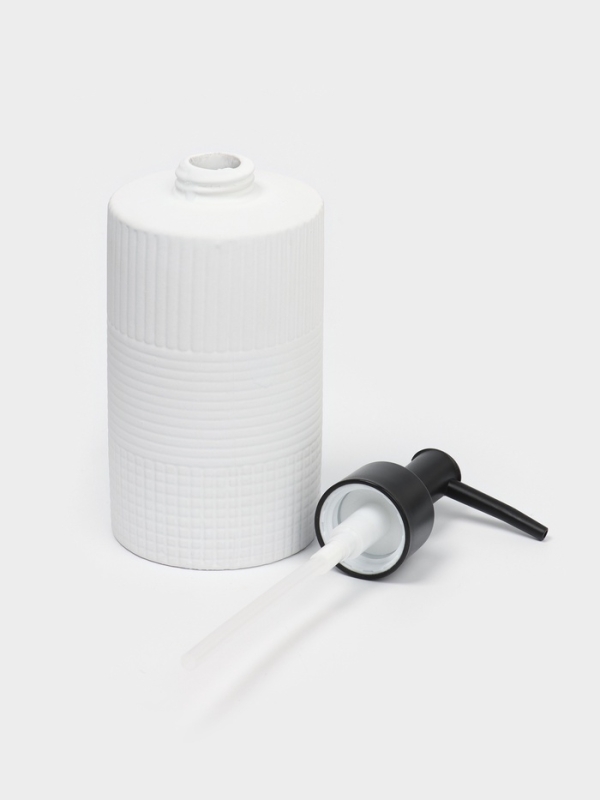 Набор для ванной Набор для ванной "Полосы" 4 предмета (дозатор для мыла, 2 стакана, мыльница)