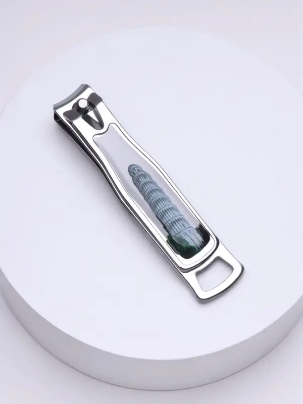 Кусачки - книпсер педикюрные, с пилкой, 7.5 см, МИКС