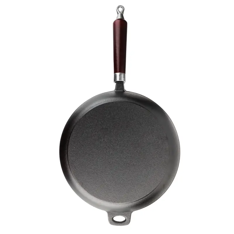VETTA Сковорода чугун, d22х5см, деревянная ручка, индукция