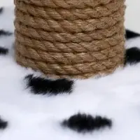 Когтеточка для котят, 30&times;20&times;34 см, двойная, джут, белая