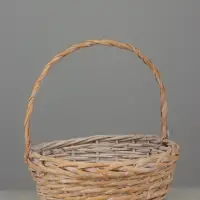 Набор корзин (ива), 36х36х13х36 см  30х30х11,5х31 см  25х25х10х26 см, 3 шт., выбеленные