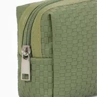 Косметичка дор Плетенка, 16*5*10, отдел на молнии, хаки