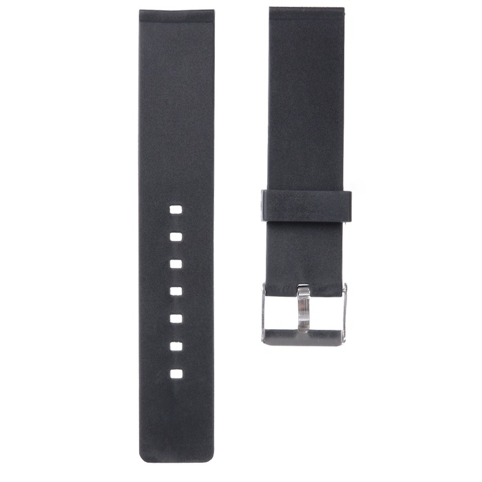 Ремешок для часов 20 мм, силикон, l-22 см, черный Ремешок для часов 20 мм, силикон, l-22 см, черный