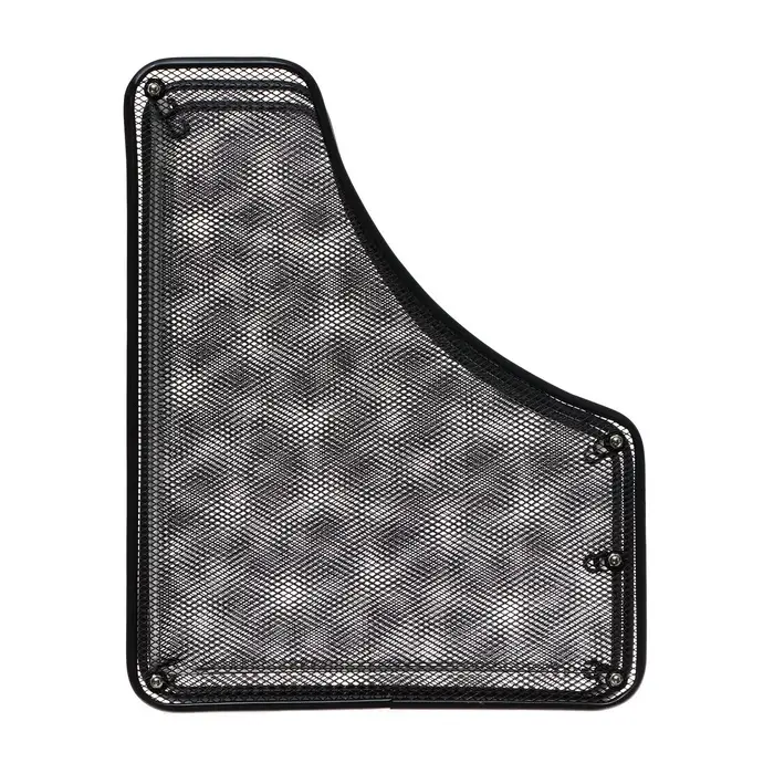 Лоток для бумаг вертикальный, металлическая сетка, 2 отделения, чёрный