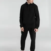 Толстовка с капюшоном унисекс Hoodie, черная, размер XS