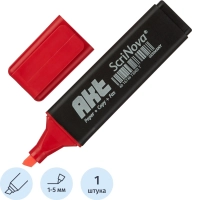 Маркер текстовыделитель ScriNova Akt красный 1-5 мм