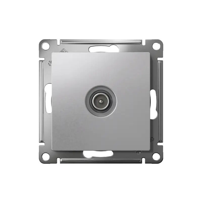 Розетка ATLASDESIGN TV оконечная 1DB механизм алюминий